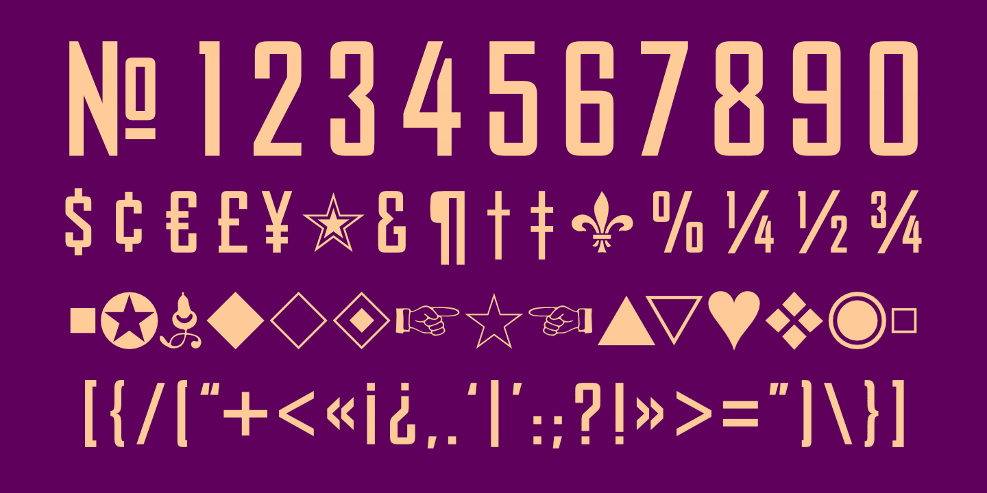 Numerals, Punctuation, etc