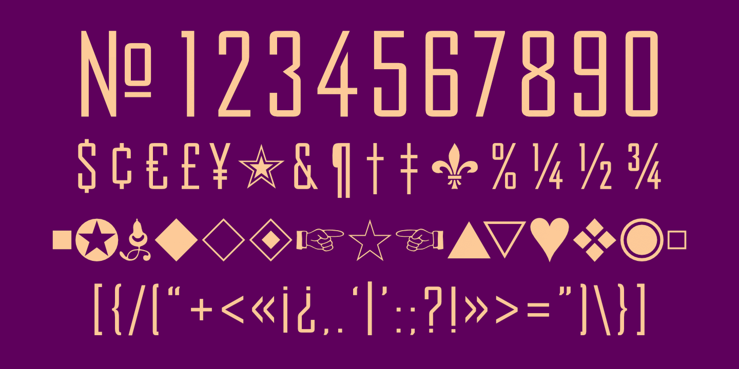 Numerals, Punctuation, etc