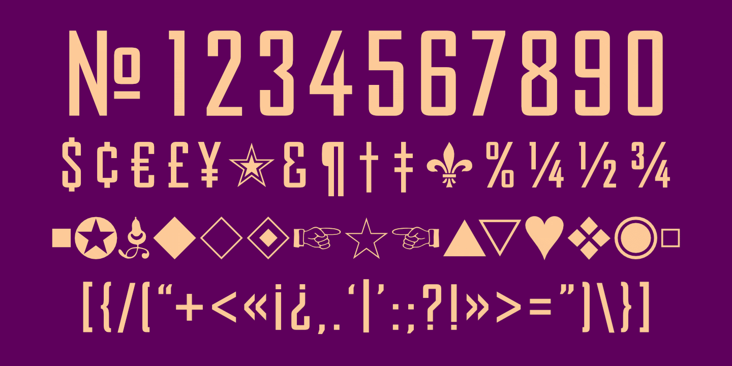 Numerals, Punctuation, etc