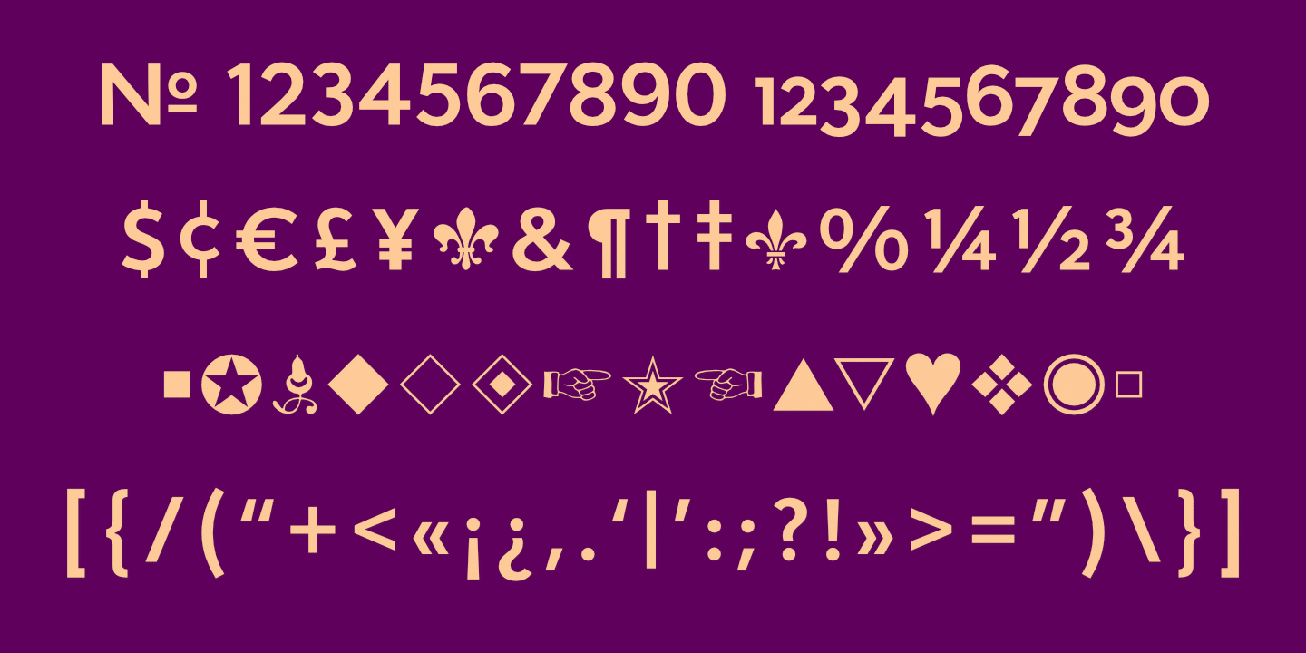 Numerals, Punctuation, etc.