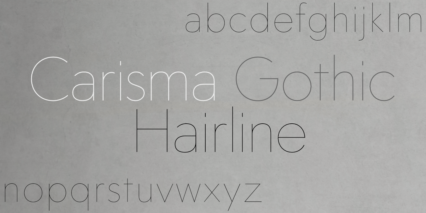 Font poster