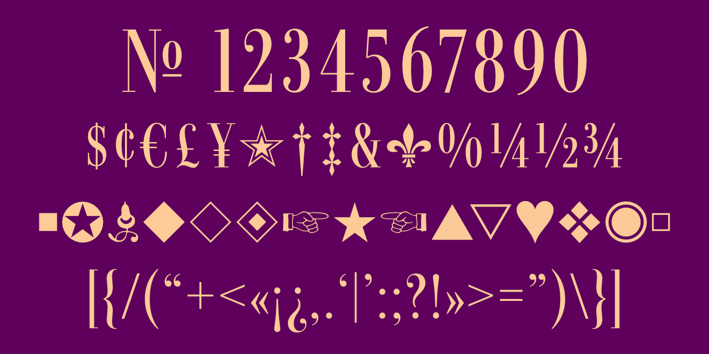 Numerals, Punctuation, etc
