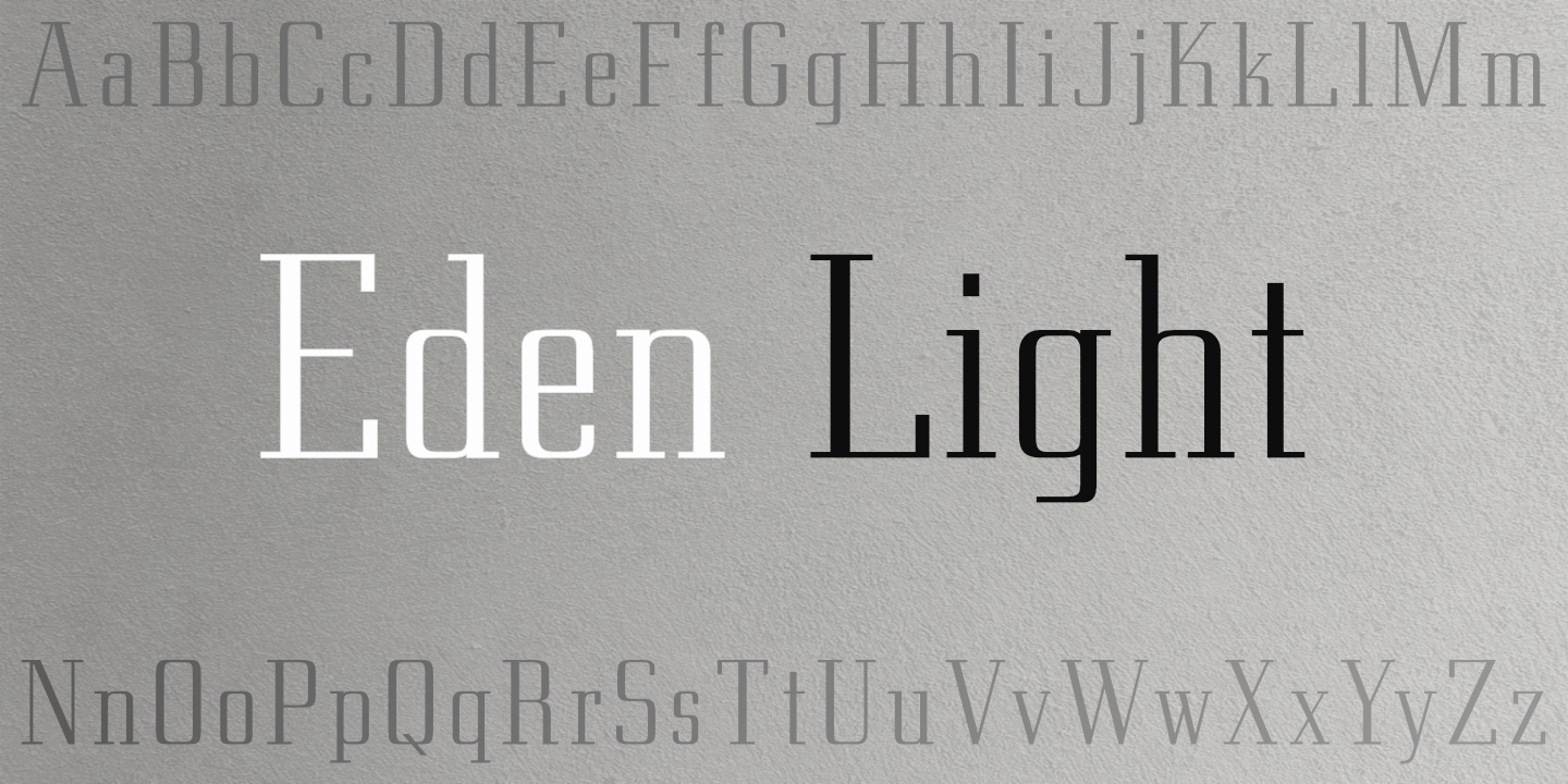 Grayscale fontname poster