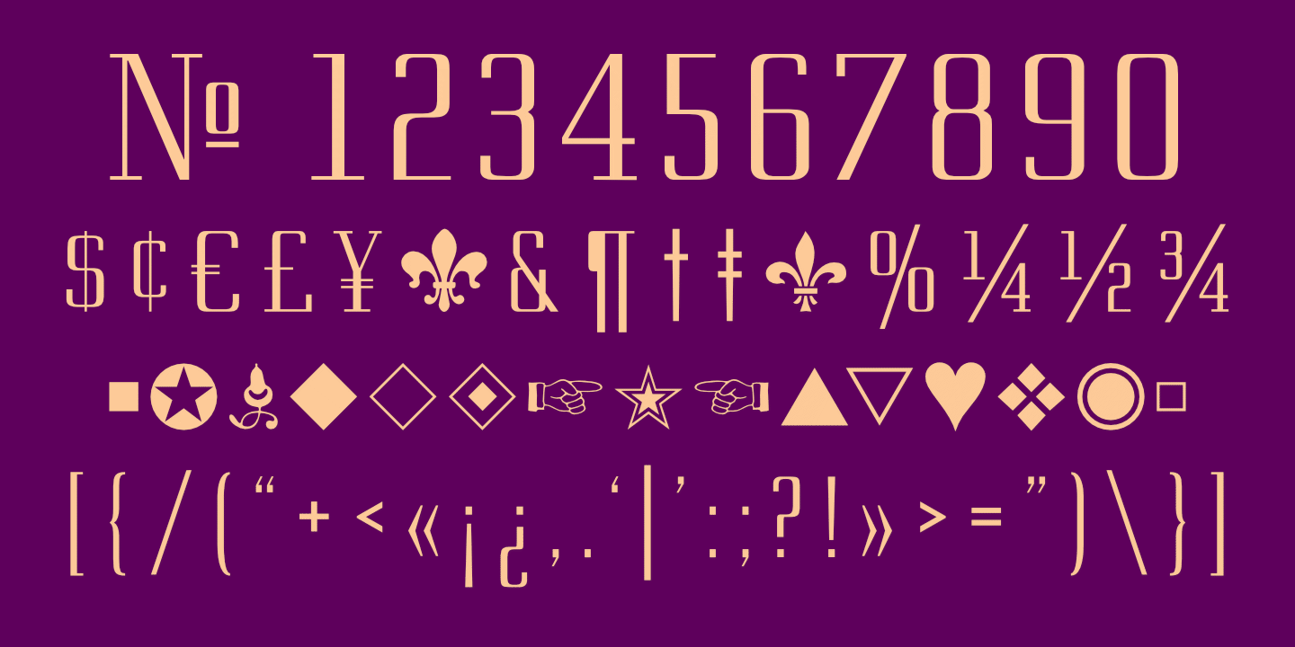 Numerals poster