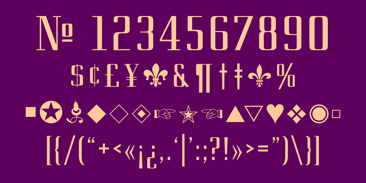 Numerals poster