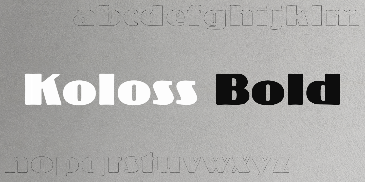 Grayscale fontname poster
