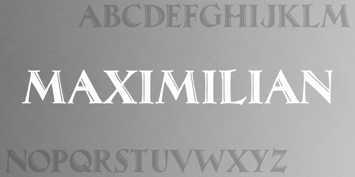 Grayscale fontname poster
