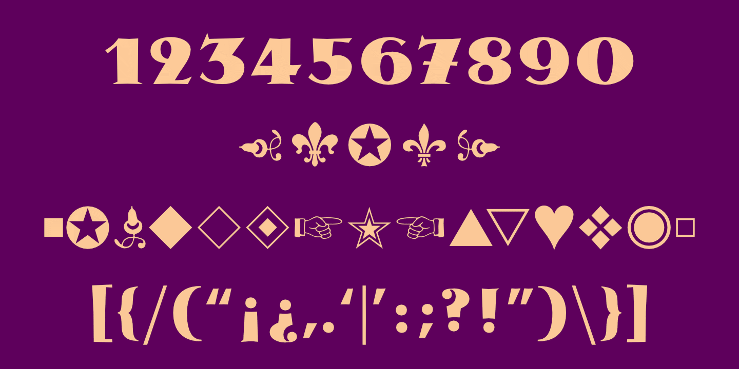 Numerals, Punctuation, etc.