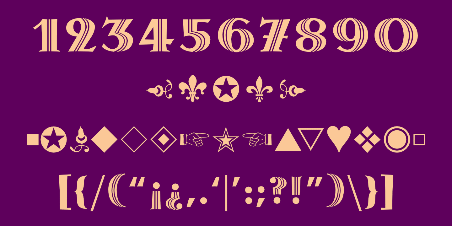Numerals, Punctuation, etc.
