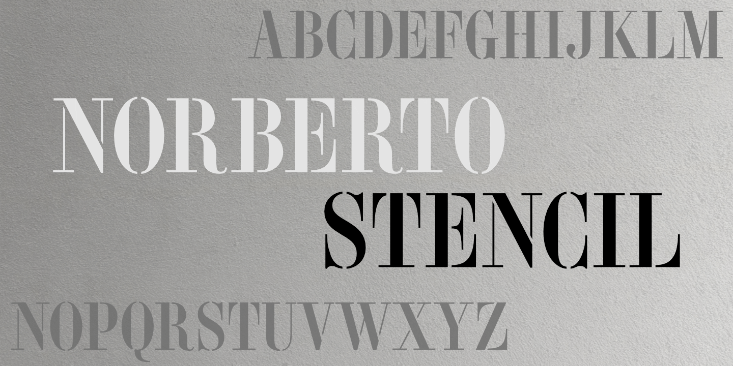 Grayscale fontname poster