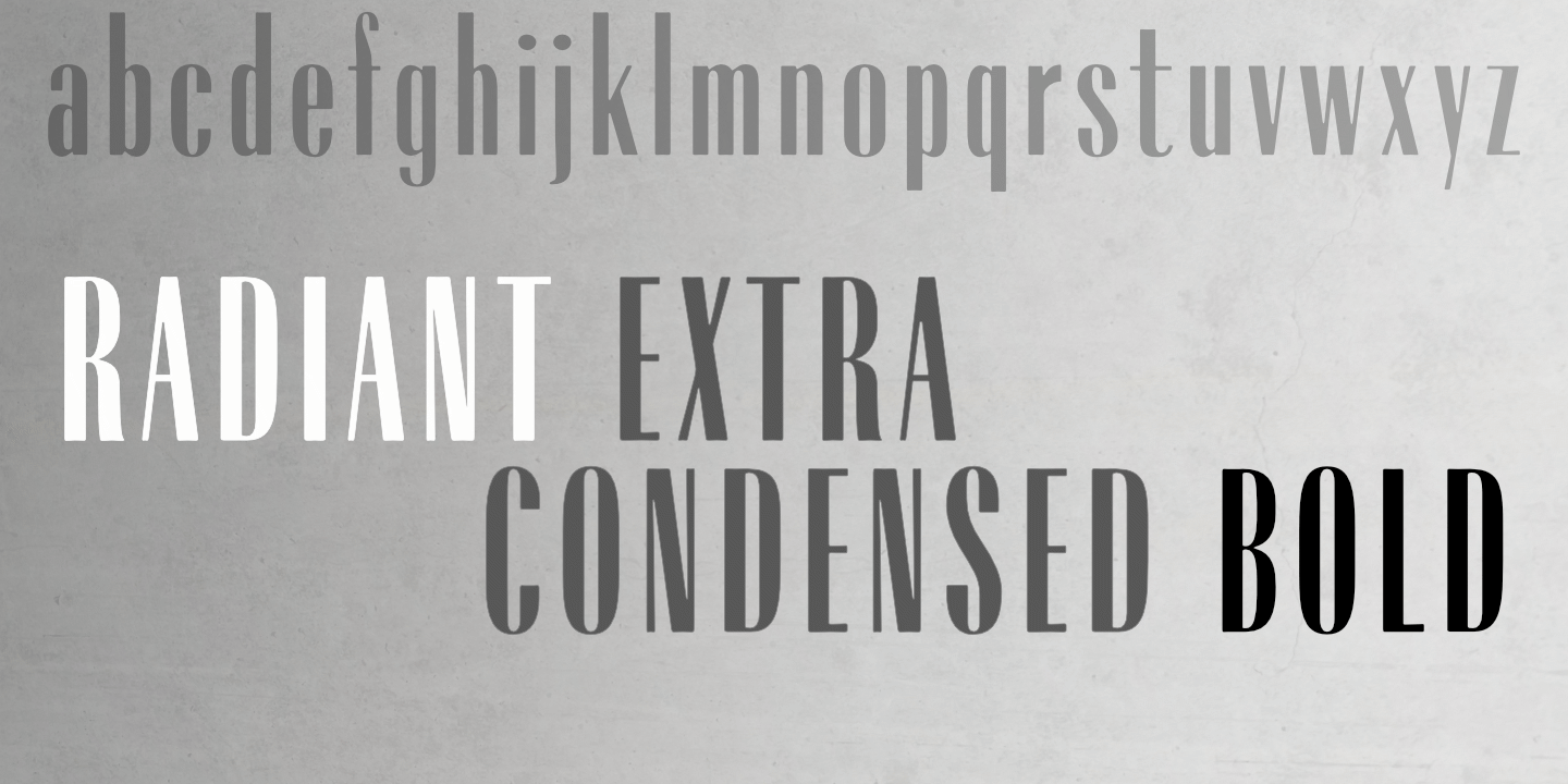 Font poster