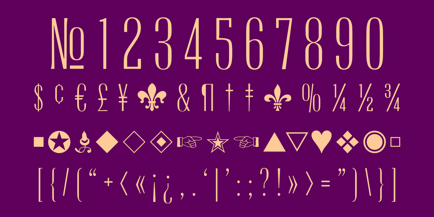 Numerals poster
