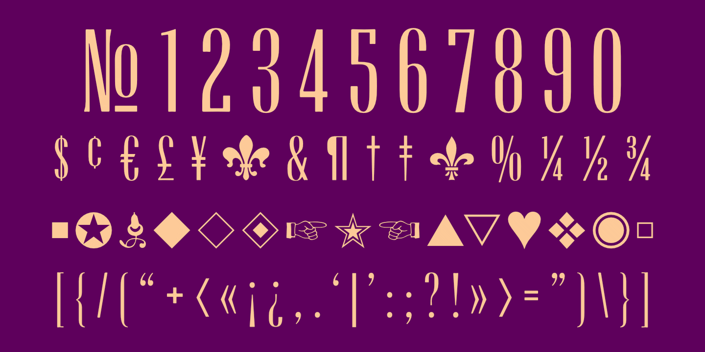 Numerals poster