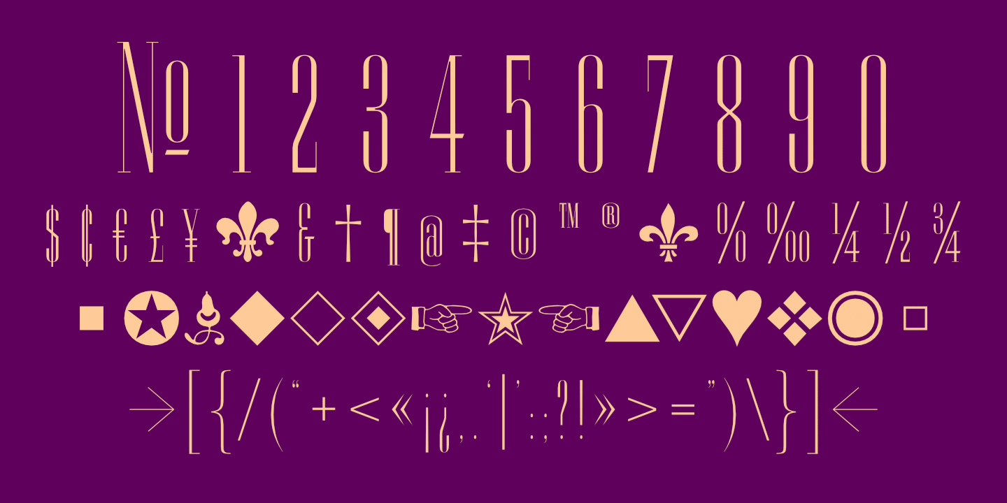 Numerals, Punctuation, etc.