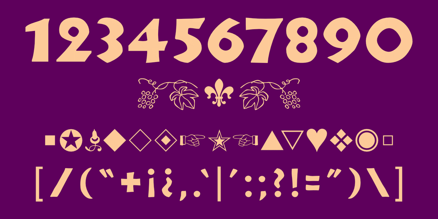 Numerals, Punctuation, etc.