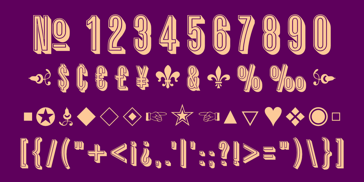 Numerals, Punctuation, etc.
