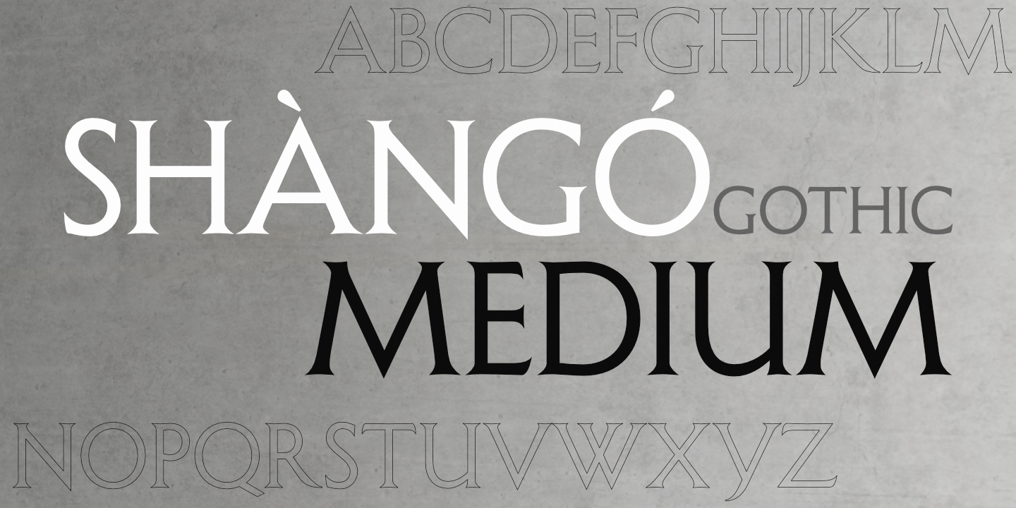 Grayscale fontname poster