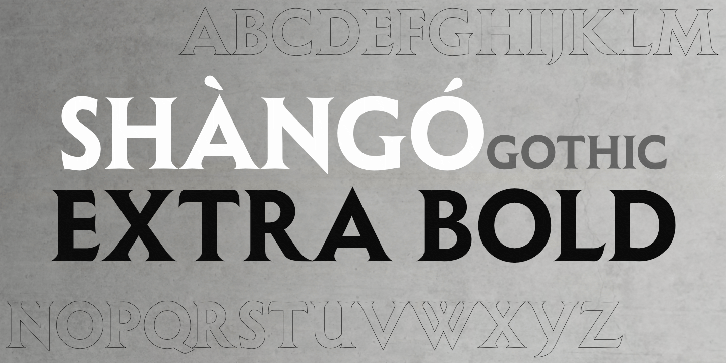 Grayscale fontname poster