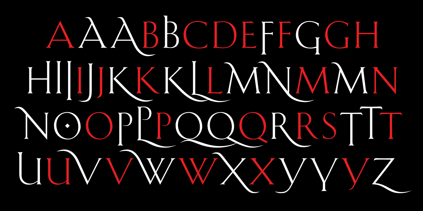 Latin Alphabet: Swash