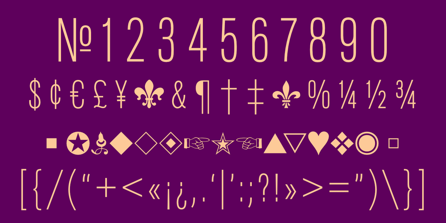 Numerals, Punctuation, etc.