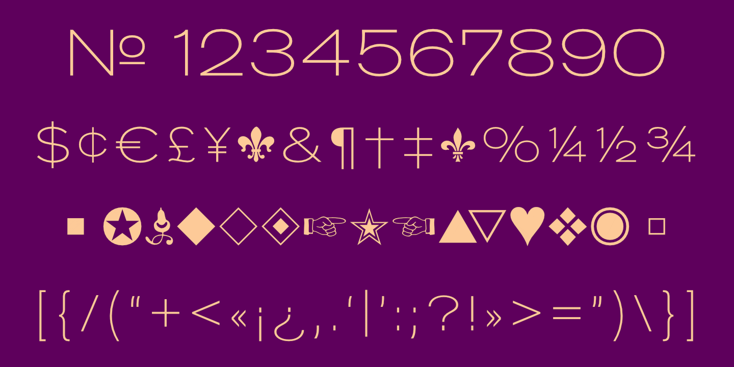 Numerals, Punctuation, etc.