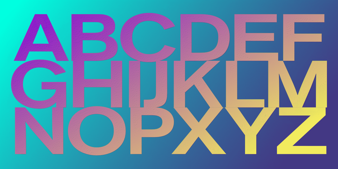 Font poster