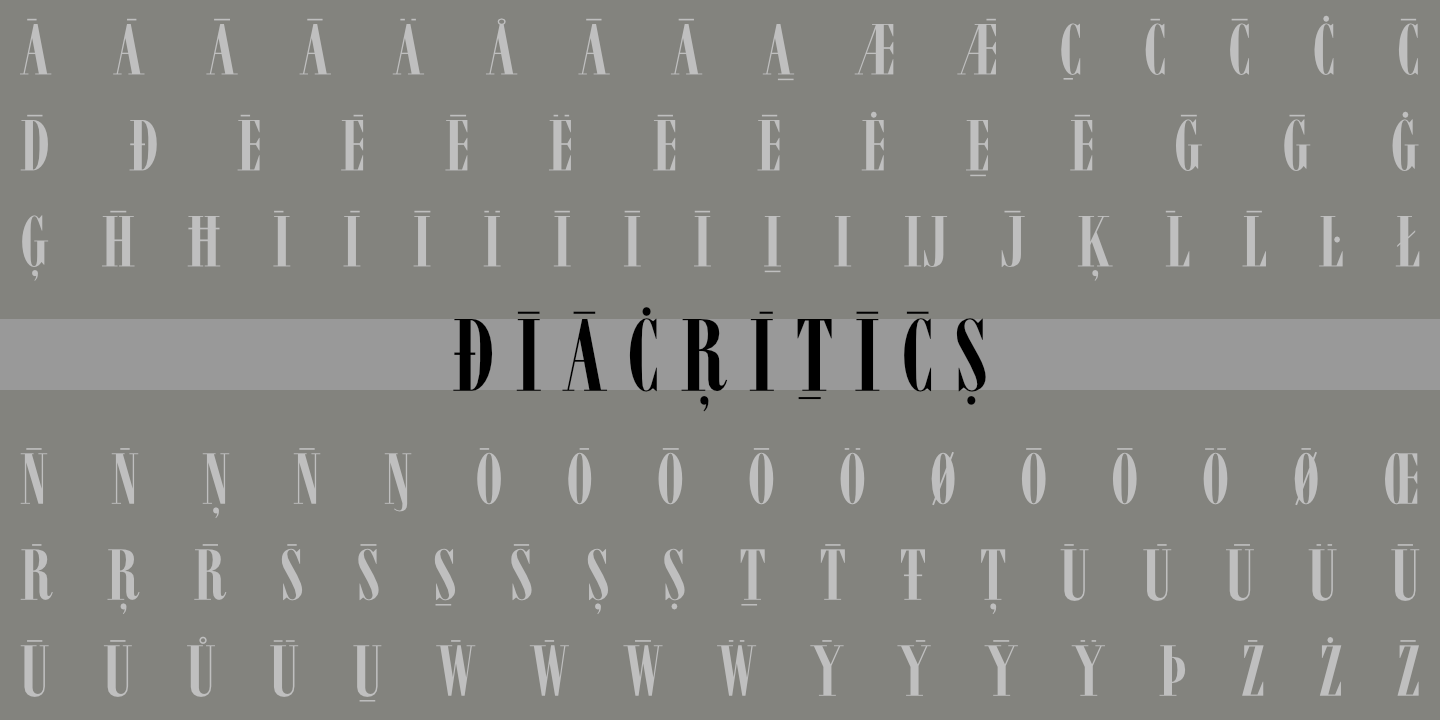Diacritics