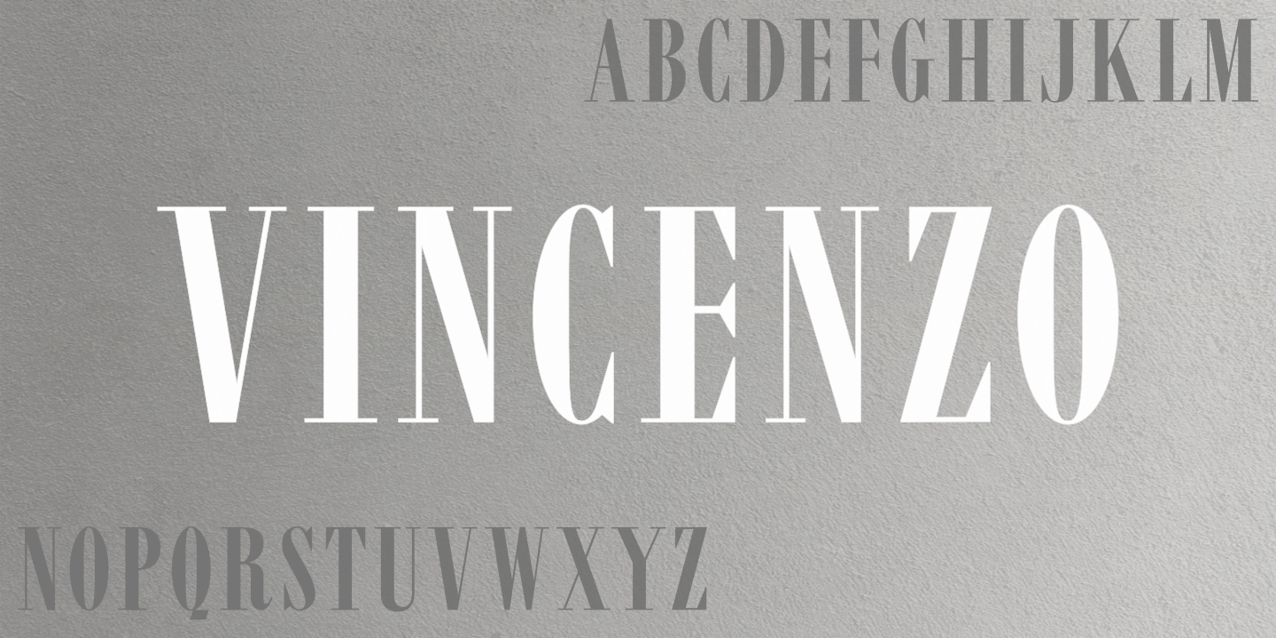 Grayscale fontname poster