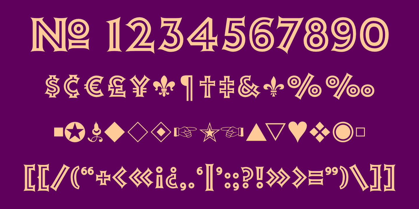 Numerals, Punctuation, etc.