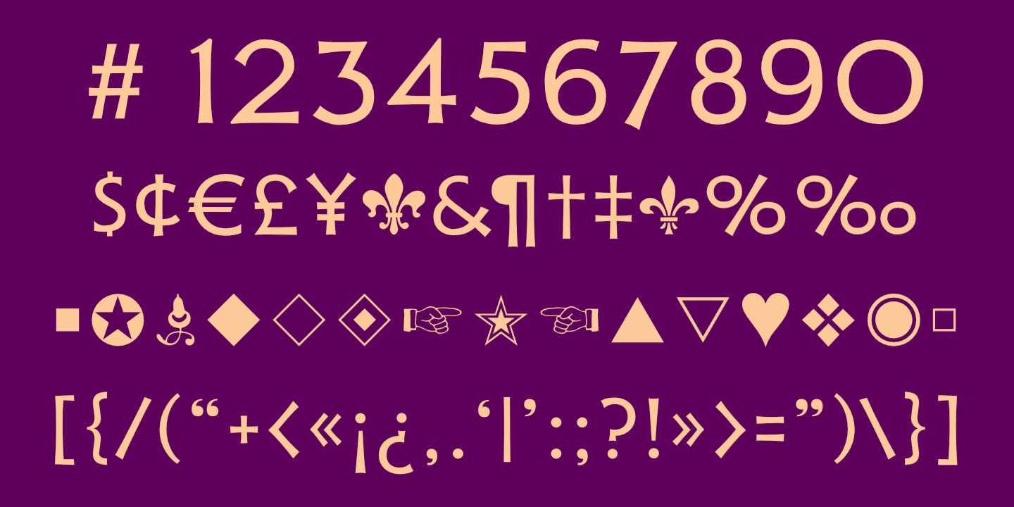 Numerals, Punctuation, etc.