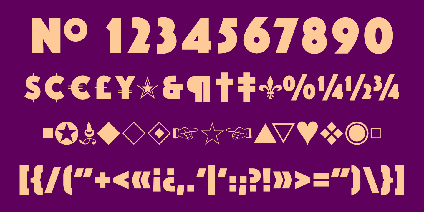 Numerals, Punctuation, etc.