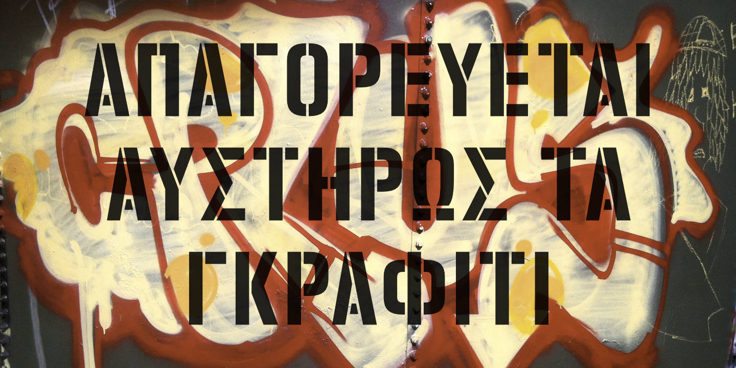 Click image to enlarge and for more information. Font poster